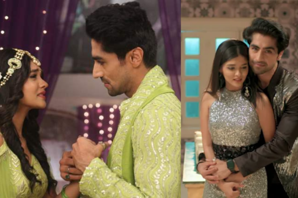 Akshara and Abhi, a playful moment filled with colors in 'Yeh Rishta Kya Kehlata Hai