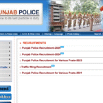 Punjab Government Police Website Screenshot